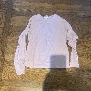 Athleta Girl Soft Pink Long Sleeve Top